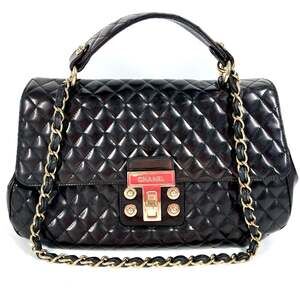 CHANEL Black Logo Shoulder Bag